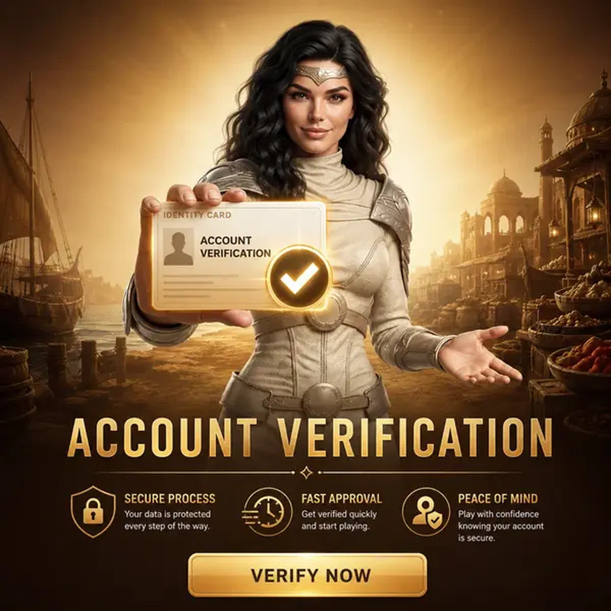 Croupier professionnel présentant une carte d'identité pour le processus de vérification KYC SpinSahara