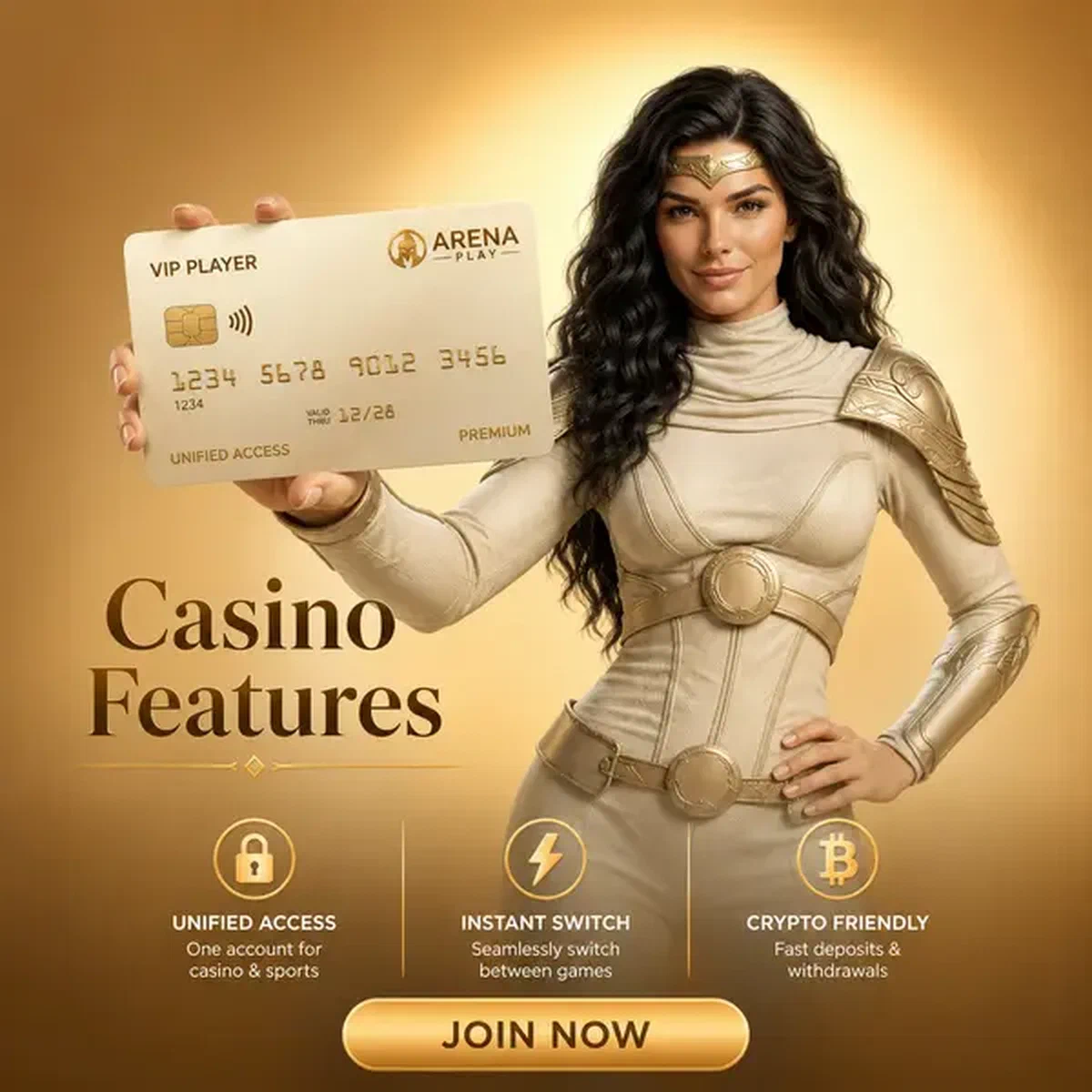 Joueur VIP présentant une carte bancaire premium avec les fonctionnalités du casino chez SpinSahara